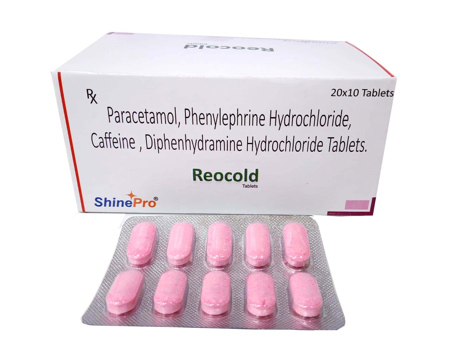 Paracetamol Phenylepherine HCL Caffeine and Diphenhydramine